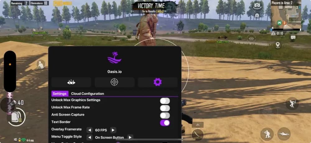 OASIS iOS — чит для PUBG Mobile